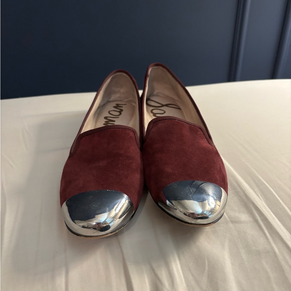 Sam Edelman maroon loafers size 6.5